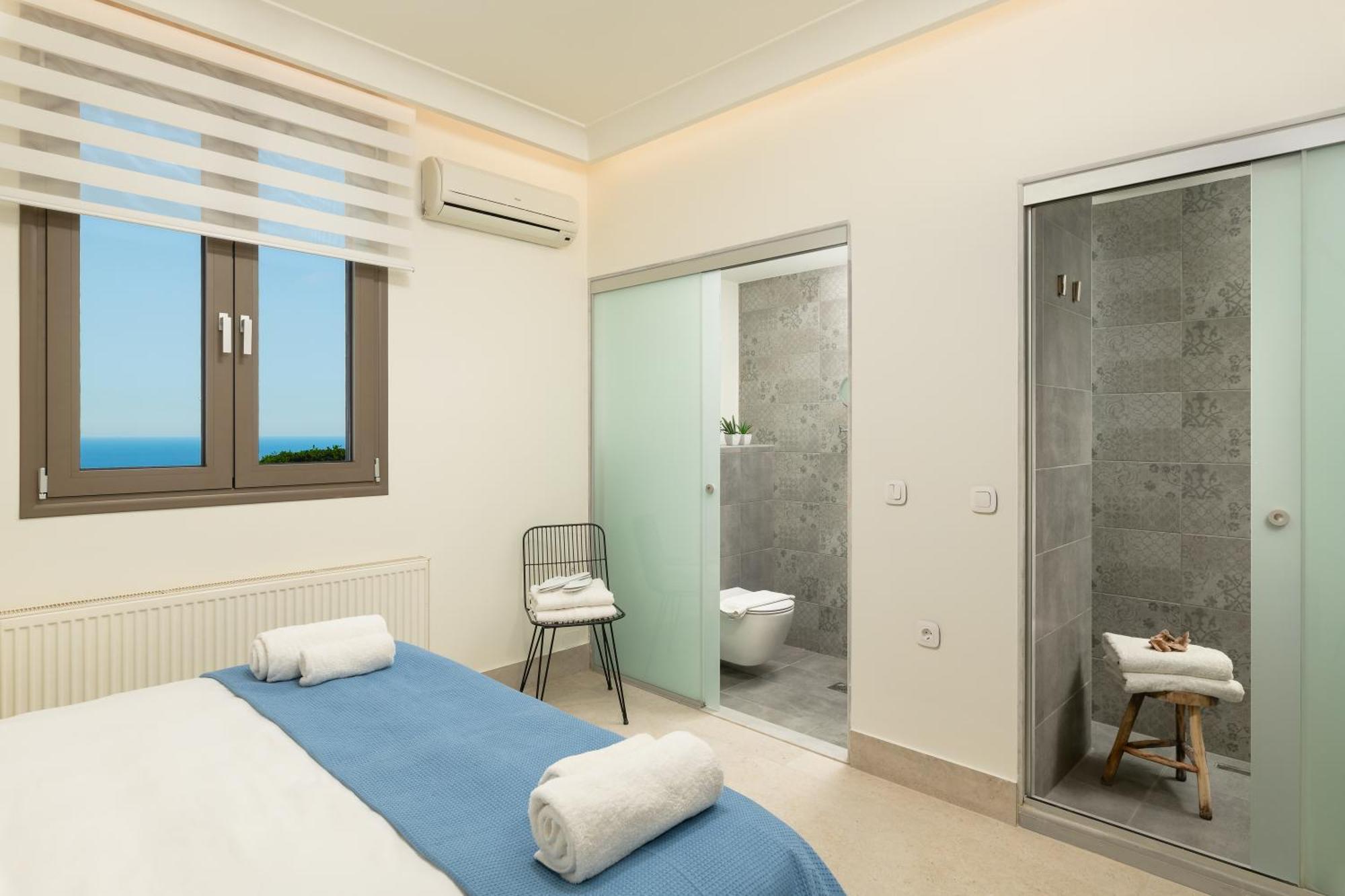 Minimalist Mediterranean Blue Key Villa With Sea View & Infinity Heated Pool Agia Pelagia  Exterior foto