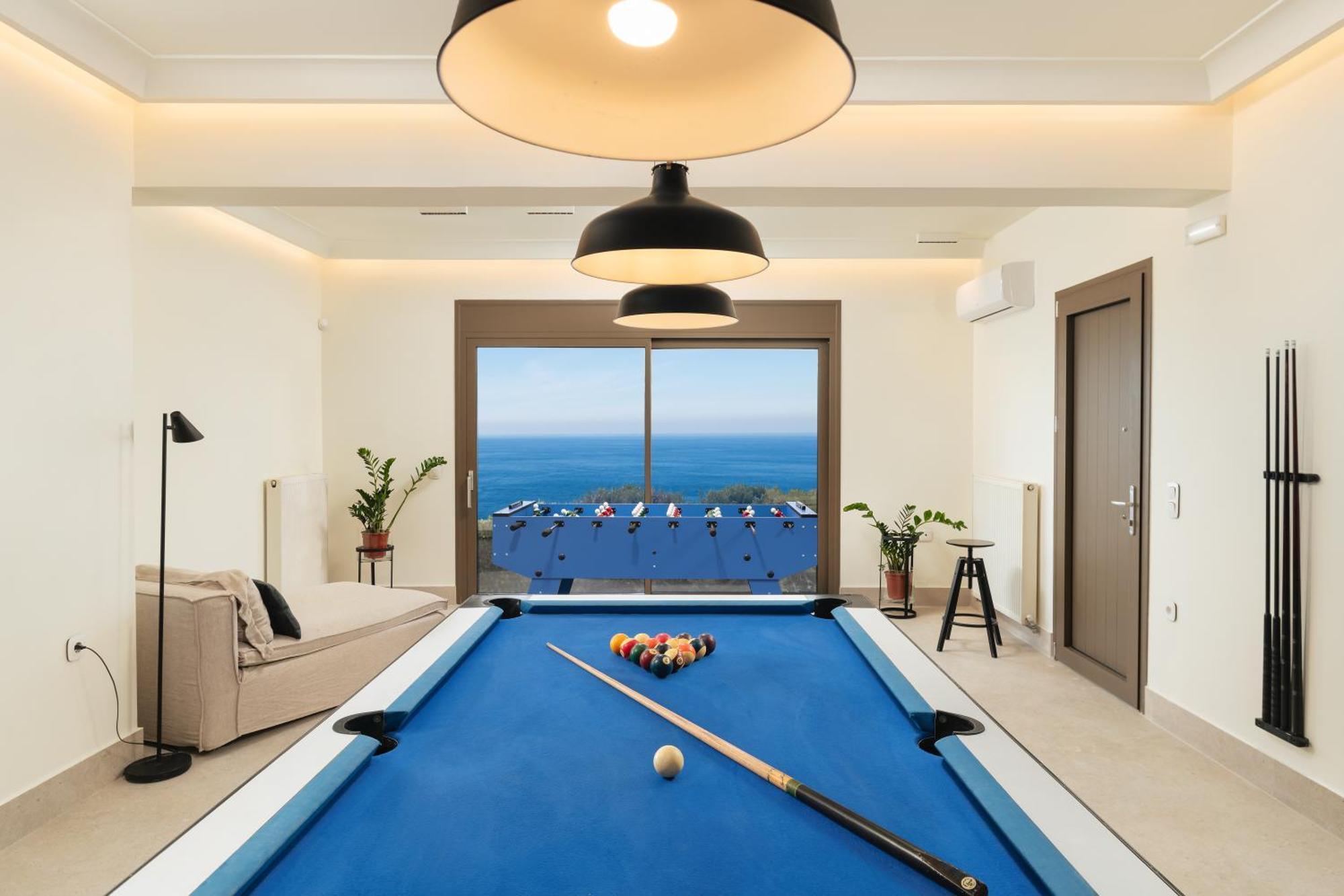 Minimalist Mediterranean Blue Key Villa With Sea View & Infinity Heated Pool Agia Pelagia  Exterior foto