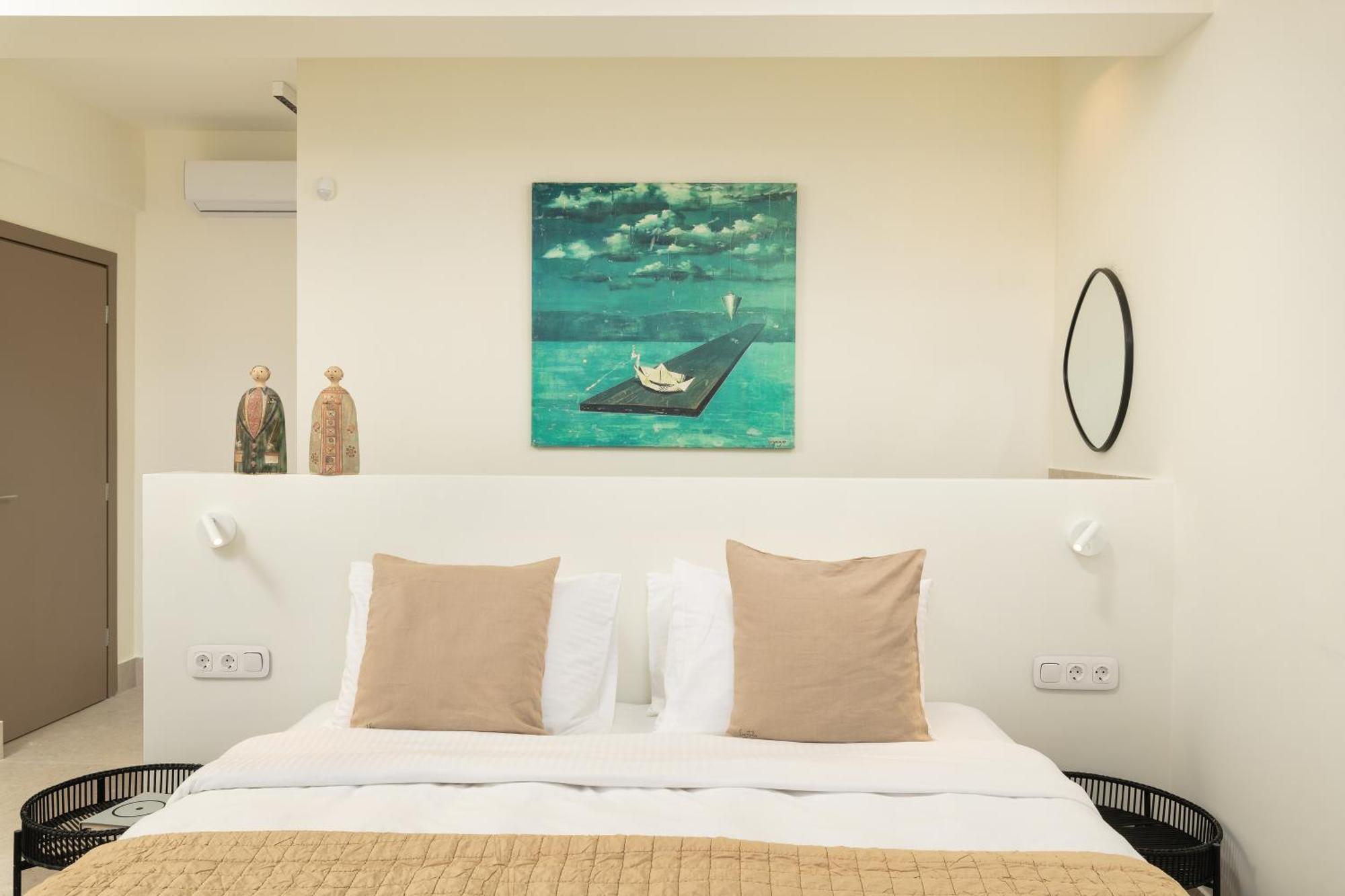 Minimalist Mediterranean Blue Key Villa With Sea View & Infinity Heated Pool Agia Pelagia  Exterior foto
