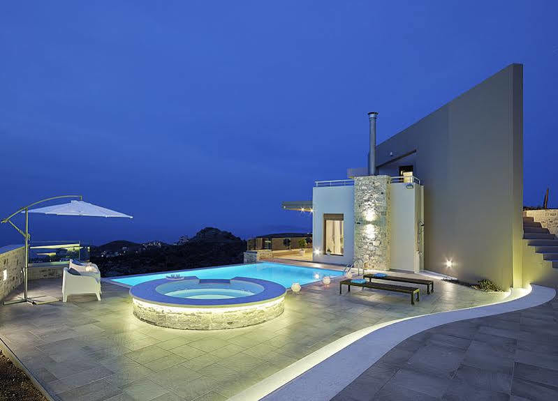Minimalist Mediterranean Blue Key Villa With Sea View & Infinity Heated Pool Agia Pelagia  Exterior foto